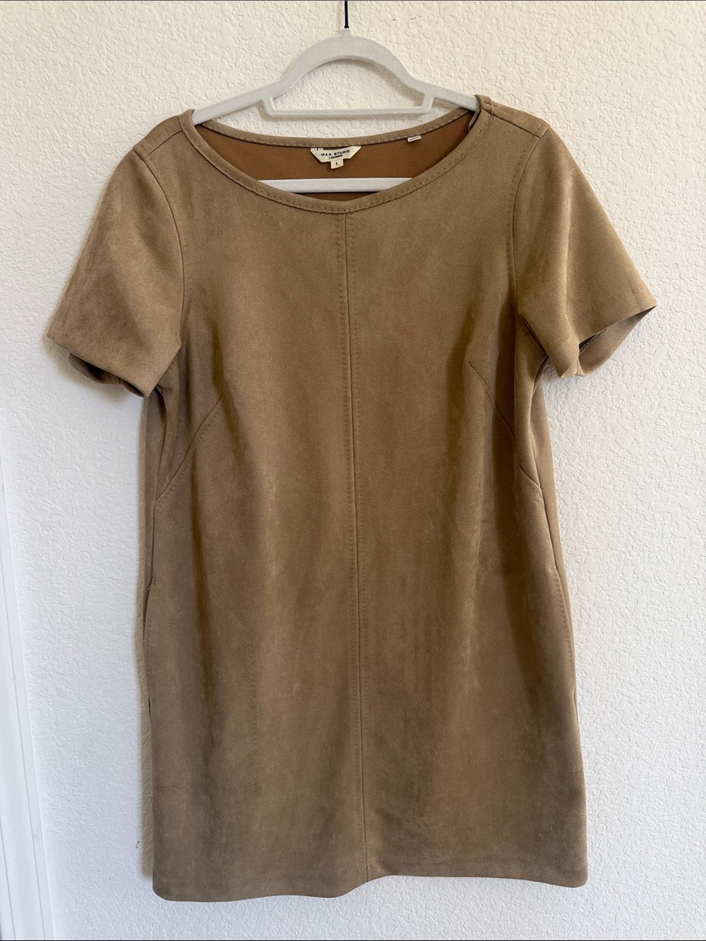 Max Studio London suede mini dress